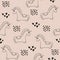 Unicorn. Vector seamless pattern with unicorns. Cute decorative background for design and decoration