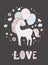 Unicorn vector sweet cute illustration. Magic fantasy design. Cartoon rainbow animal isolated horse. Fairytale unicorn