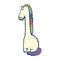 Unicorn weird cute funny vector art