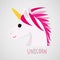 Unicorns Horse Cute Dream Fantasy Cartoon Character Vector Illustration