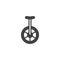 Unicycle icon vector