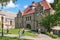 Unidentfied individuals, and Sayles Hall at the Campus of Brown University