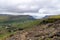 Unidentifiable hikers on the vast section of the Glymur Waterfall trail in Iceland