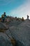 Unidentified climber passing trail to the summit of Mount of Kinabalu