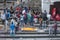 Unidentified indian people at an Hindu funeral at Pashupatinath Temple, a Hindu temple located on the banks of the Bagmati River.