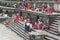 Unidentified indian people at an Hindu funeral at Pashupatinath Temple, a Hindu temple located on the banks of the Bagmati River.