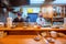 Unidentified Japanese owners at Tori Kiku restaurant, a homemade style traditional japanese food