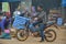 Unidentified man to ride his modified motorbike