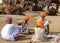 An unidentified men attends the Pushkar fair