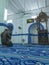 Unidentified Muslim man prays