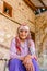 Unidentified old Turkish Muslim woman poses for camera