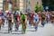 Unidentified participants of 74th Tour de Pologne. Tour de Pologne is the biggest cycling event in