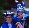 Unidentified people celebrating Quebec`s National Holiday