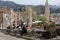 Unidentified people eating in a restaurant in Port de Soller, Majorca, Spain