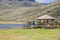 An unidentified people enjoying the Limpiopungo lake in he National Park Cotopaxi