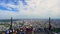 Unidentified people with panoramic view on 78th floor at King Power Mahanakhon building rooftop, Bangkok, Thailand