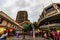 Unidentified people visit Queen Street Mall in downtown Brisbane, Australia, 2021
