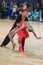 Unidentified Professional Dance Couple Performs Youth Latin-American Program on WDSF Minsk Open Dance Festival-2017