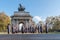 Unidentified Regiments as part of Remembrance Day Parade in front of Wellington Arch in London