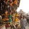 Unidentified seller souvenirs at Durbar Square
