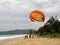 Unidentified tourists prepare for parasailing on Karon beach, Phuket, Thailand