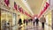 Unidentified Turkish people shopping inside the modern Grand Bazaar in Bursa