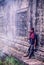 An unidentified young khmer soldier standby in Preah Vihear temple during the Cambodia-Thailand temple dispute