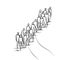 Unified Teamwork: A Continuous Line Drawing of Team Members Holding Hands Together Following Their Leader. Ideal for Posters and