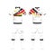 Uniform of football Germany sport design template.Sport uniform