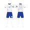 Uniform of football Italy sport design template.Sport uniform in
