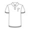 Uniform shirt for golf.Golf club single icon in outline style vector symbol stock illustration web.