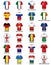 Uniform T-shirt European Countries Flags Euro 2016