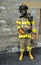 Uniformed Firefighter manequin