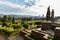 Union Buildings Gardens and Pretoria cityscape, South Africa