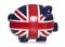 Union jack piggy bank profile