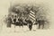 Union troops marching in column formation