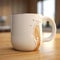 Unique 3d Rendered Coffee Mug With Realistic Details