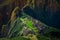 Unique aerial view on the Machu Picchu / Huayna Picchu mountain