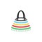 Unique and amazing African unique shopping bag illustration logo