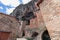 Unique ancient architecture of residential buildings with narrow tiny streets and staircases of local Provencal gem