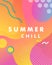 Unique artistic design card - summer chill