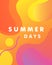 Unique artistic design card - summer days