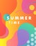 Unique artistic design card - summer time