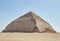 The unique Bent Pyramid of Dahshur, Egypt, built by the Pharaoh Sneferu of the Old Kingdom's 4th Dynasty