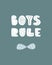 Unique Boys rule colored nursery hand drawn poster lettering scandinavian style