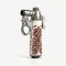 Unique Brown And Silver Ornament Lighter With Cowboy Imagery