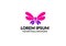Unique butterfly logo template.simple shape and color. vector. editable