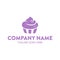 Unique cake and cookies logo template. vector. editable