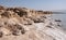 Unique coastline, natural salt formations and salt patterns in the Dead Sea shore.