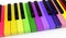 Unique color piano